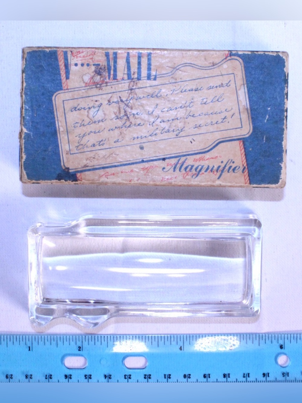 Original Vintage World War II V-Mail Magnifier - Historical